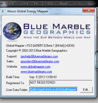 key global mapper 14